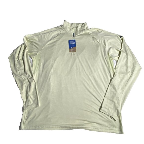 Brooks Mens Size XL Heather Honeydew Dash 1/2 Zip Pullover Thumb Loops Wicking - Picture 10 of 10
